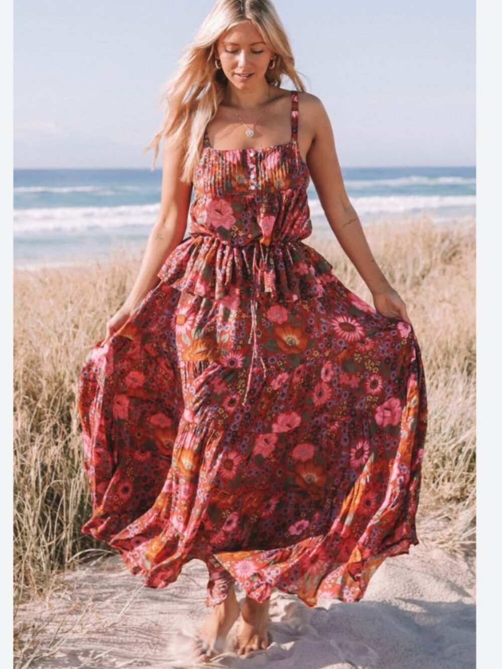 Spell & The Gypsy Desert Daisy Cami & Maxi Skirt Set XS | NWOT Rare Boho Floral